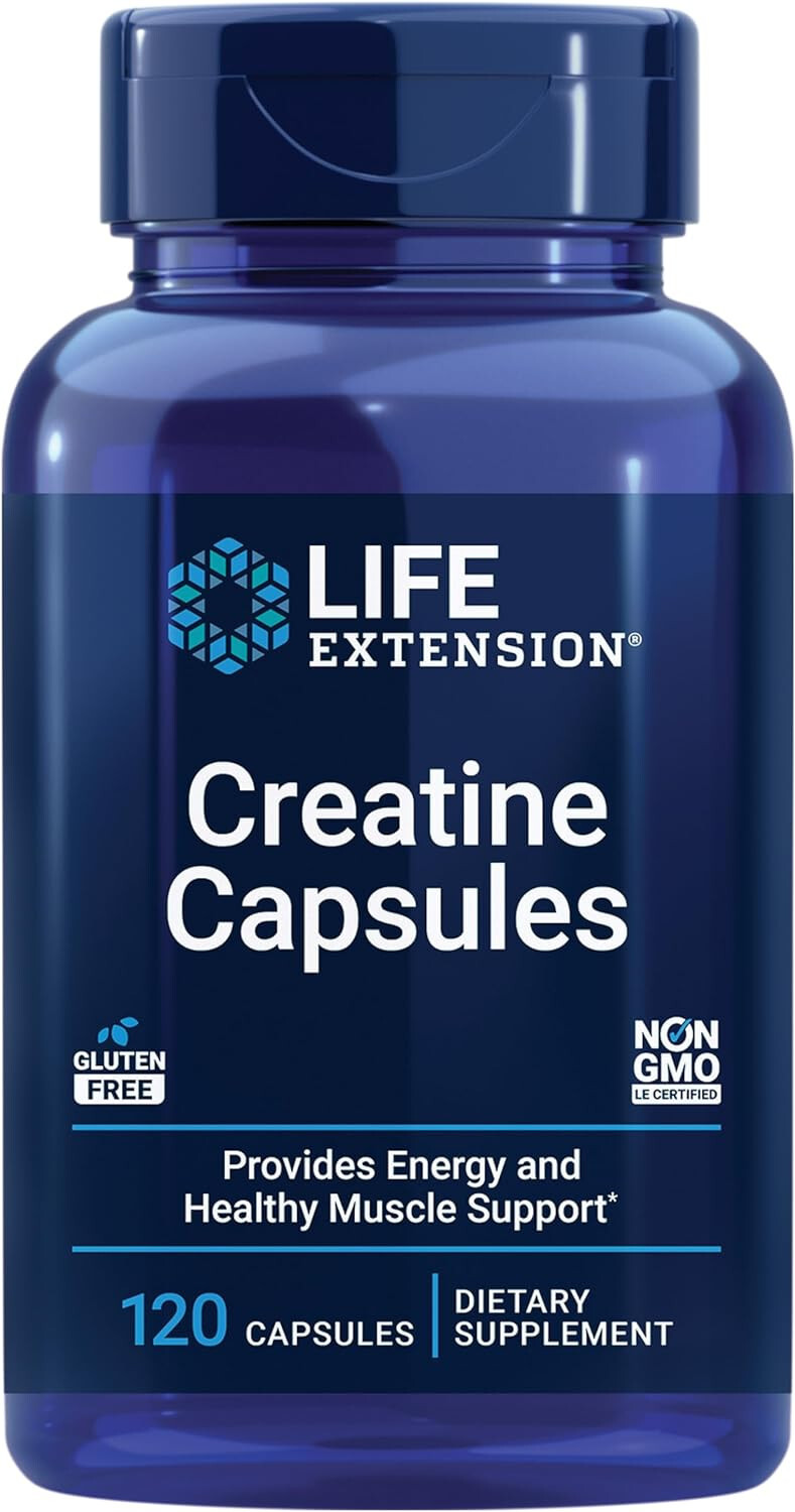 Life Extension Creatine – 120 Vegetarian Capsules