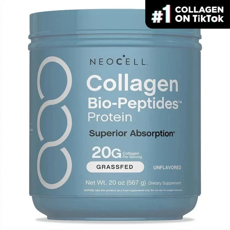 NeoCell Collagen Bio-Peptides Powder 20oz – Grassfed Protein Supplement – Advanc