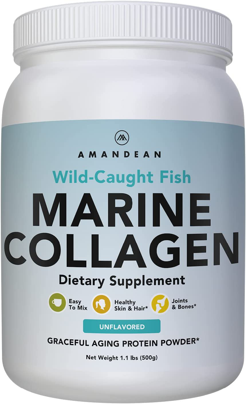 Premium Anti-Aging Marine Collagen Powder 17.6 Oz | Wild-Caught Hydrolyzed Fish