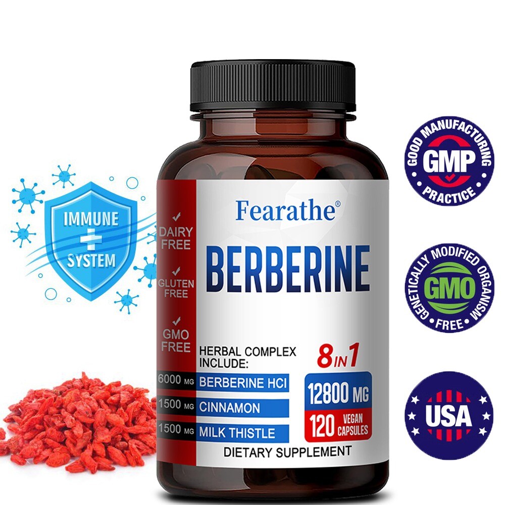 Berberine with Ceylon Cinnamon 6000mg 120 Capsules Heart Health & Immunity