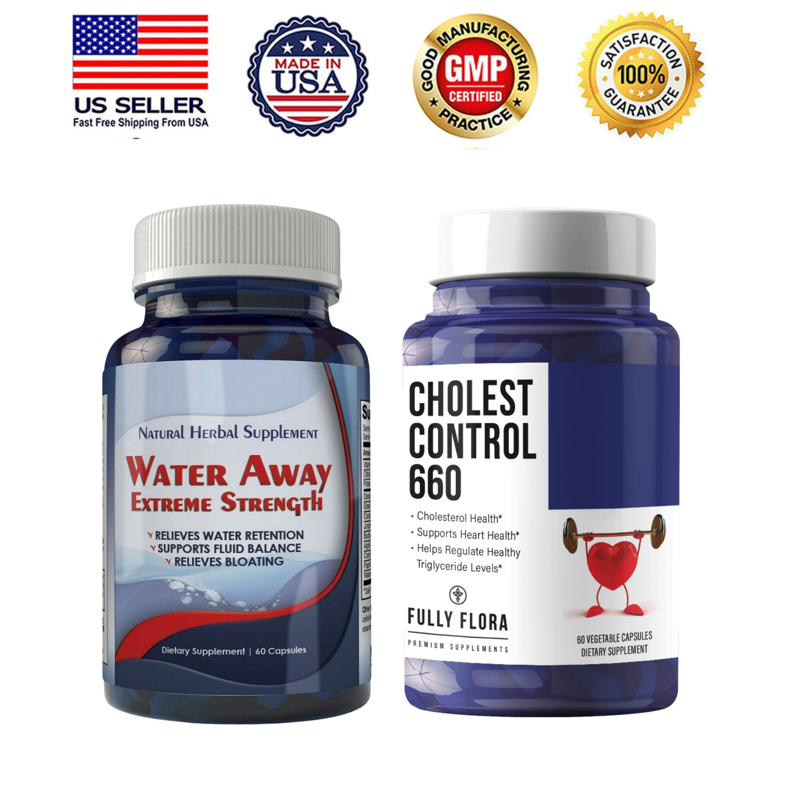 Water Away Natural Diuretic Fluid Balance Cholesterol Control Heart Supplements