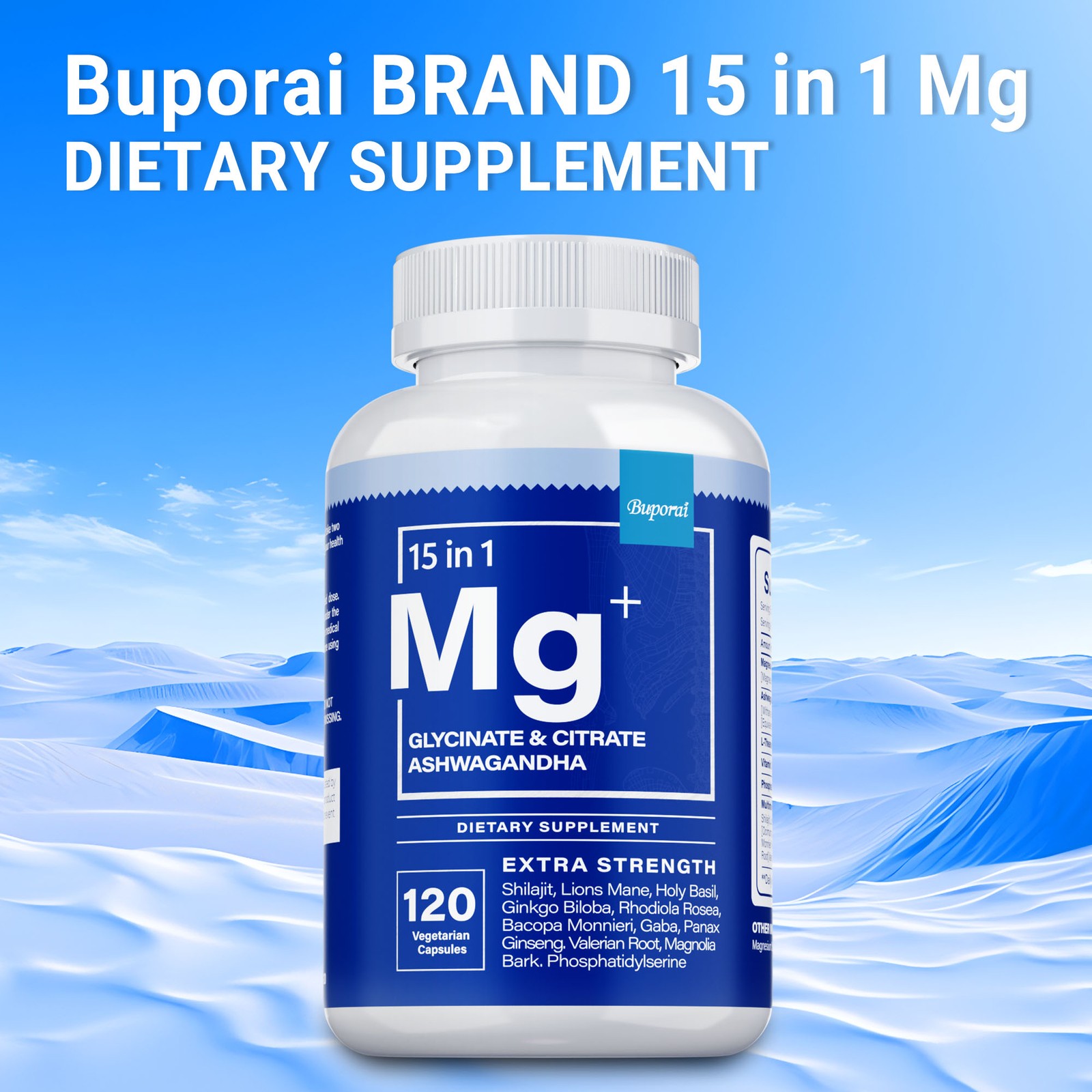 15 in 1 Magnesium Glycinate – Improve Sleep and Relieve Anxiety and Stress