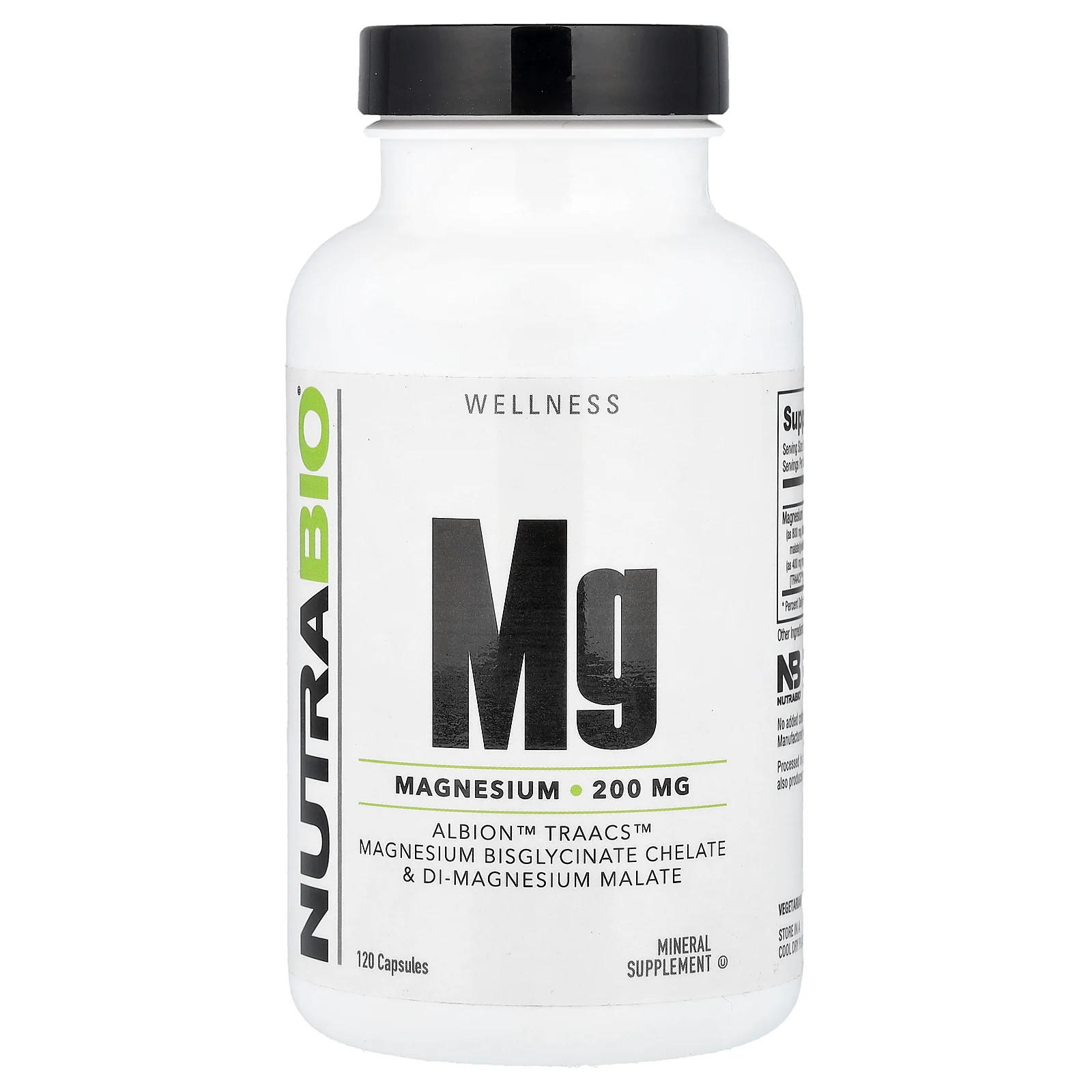 Mg Magnesium, 120 Capsules (100 mg per Capsule)