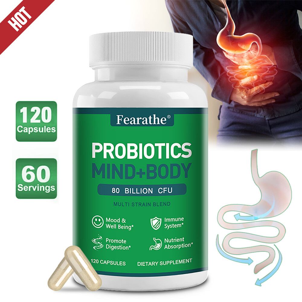 Probiotics Digestive Enzymes Prebiotics Mood Boosting Immune Support Non GMO