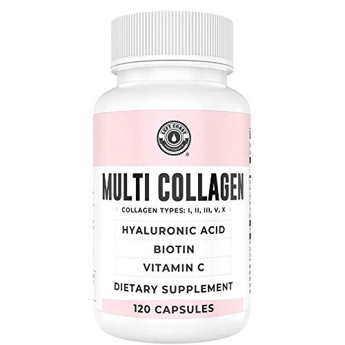 Left Coast Collagen Capsules w/ Biotin Hyaluronic Acid 120ct