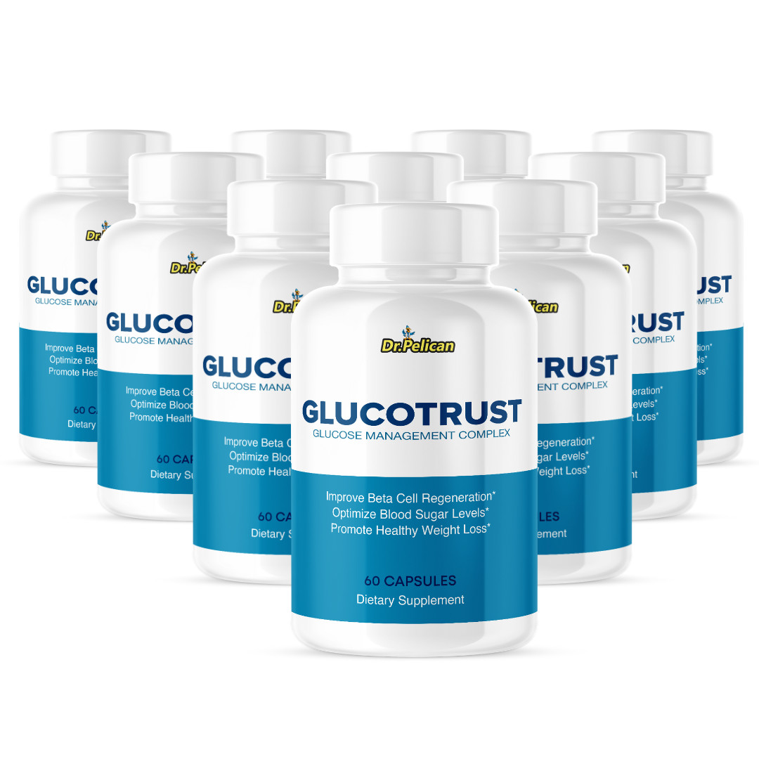 Glucotrust- Cardiovascular Health, Blood Pressure & Sugar Support- 10 Bottles