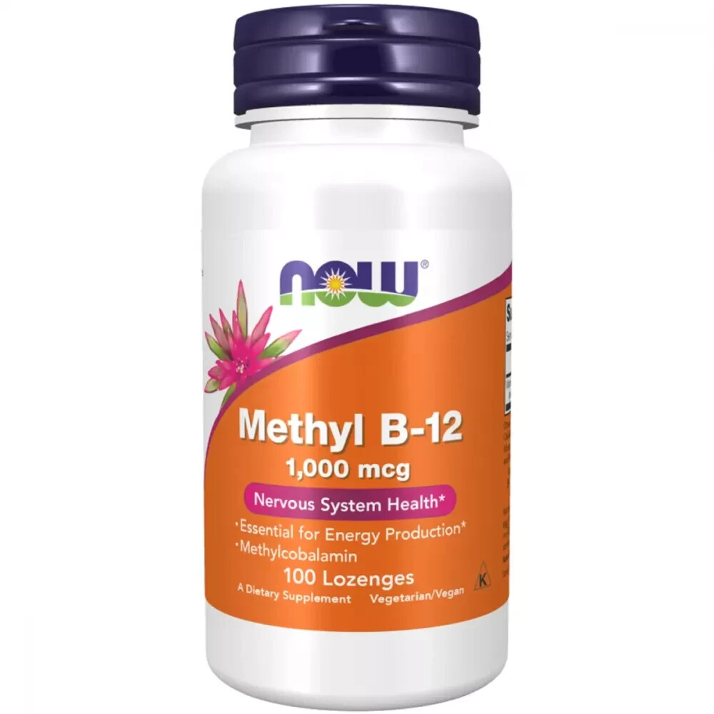 Now Foods Methyl B-12 1000 mcg Lozenges (100tab) Free Shipping World Wide