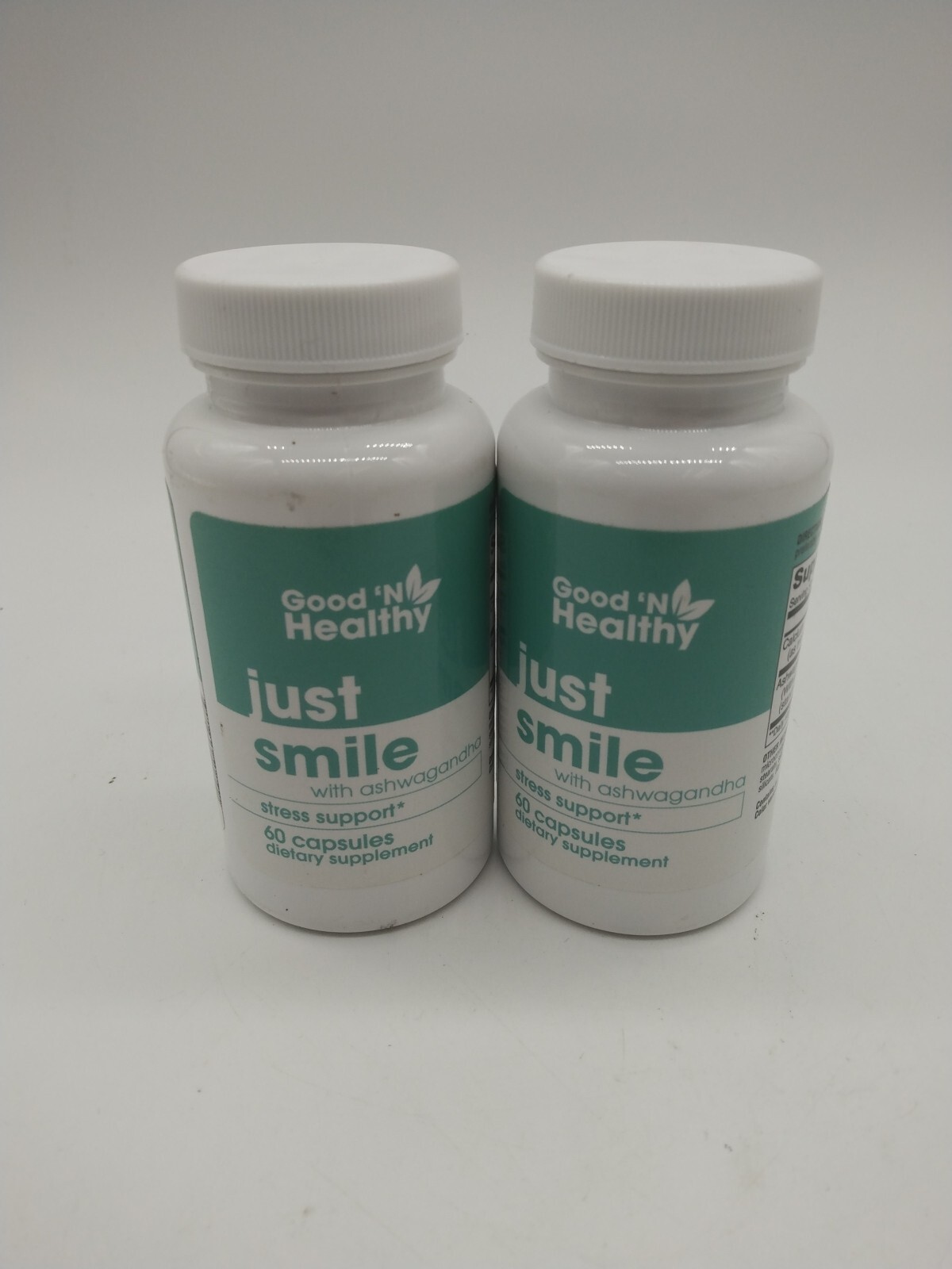 2 pack just smile by Good ‘N Healthy w Ashwagandha Stress Support Exp 07/25.254