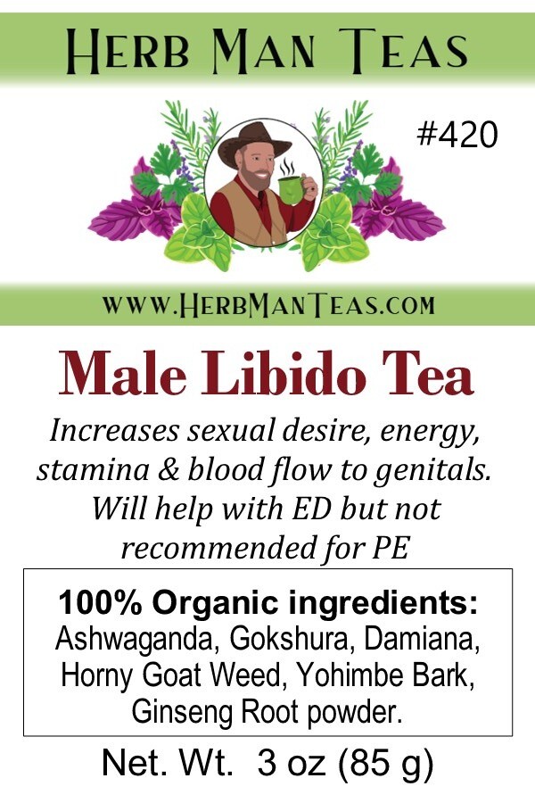 MALE LIBIDO TEA #420 – Male Libido enhancement w/ KOREAN GINSENG