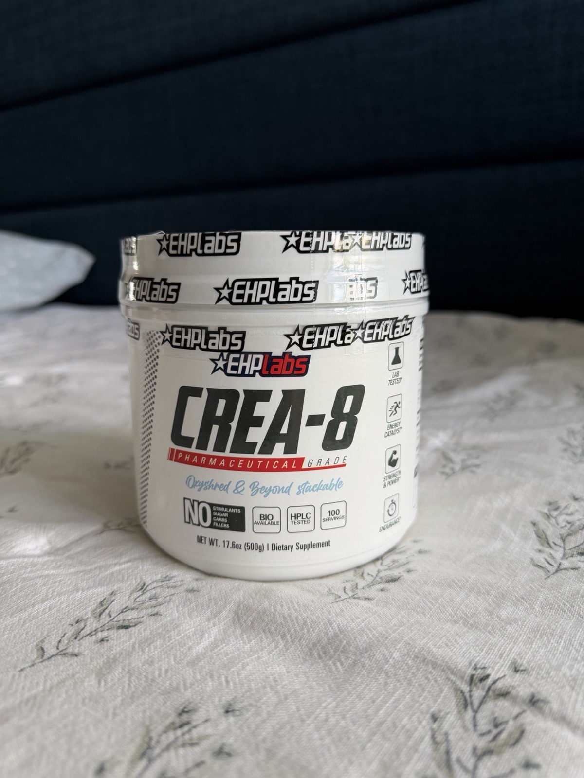 EHP Labs CREA-8 Micronized Creatine Monohydrate Powder 500g 17 Oz New