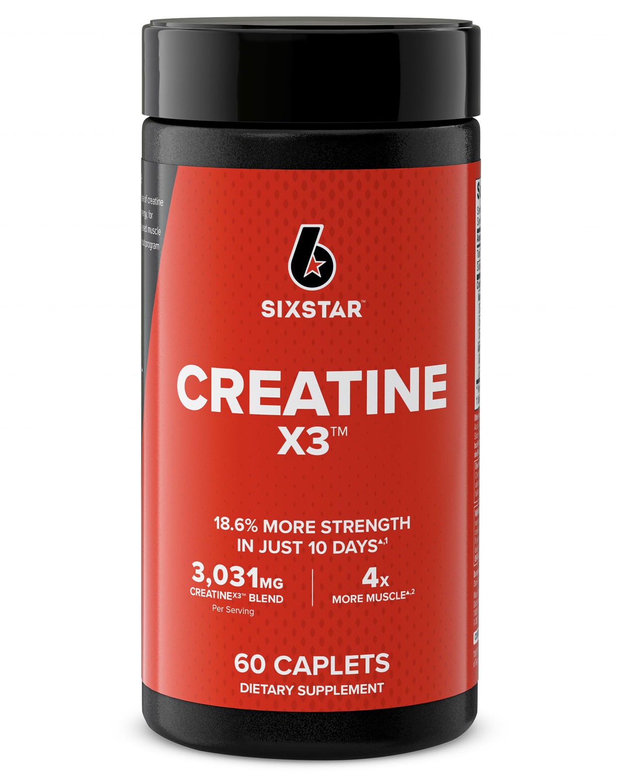 Creatine Pills, X3 (60 Caplets) – Creatine for Women & Men – Creatine Capsule…