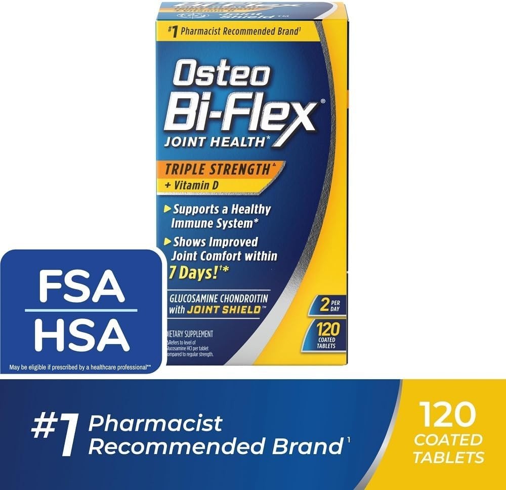 Osteo Bi-Flex Triple Strength with Vitamin D Glucosamine | 120 Count | EXP 04/26