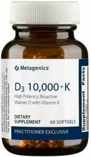 Metagenics Vitamin D3 + K – For Immune Support, Bone & Heart Health 8/2026