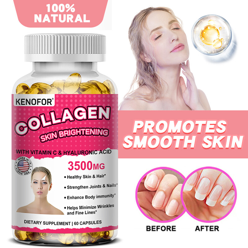 Hydrolyzed Collagen 3500 Mg Containing Hyaluronic Acid Vitamin C Anti Aging