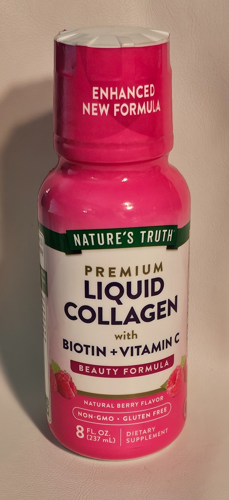 Vitamins Premium Liquid Collagen with Amino Acid Protein + Biotin, Berry 8 fl oz