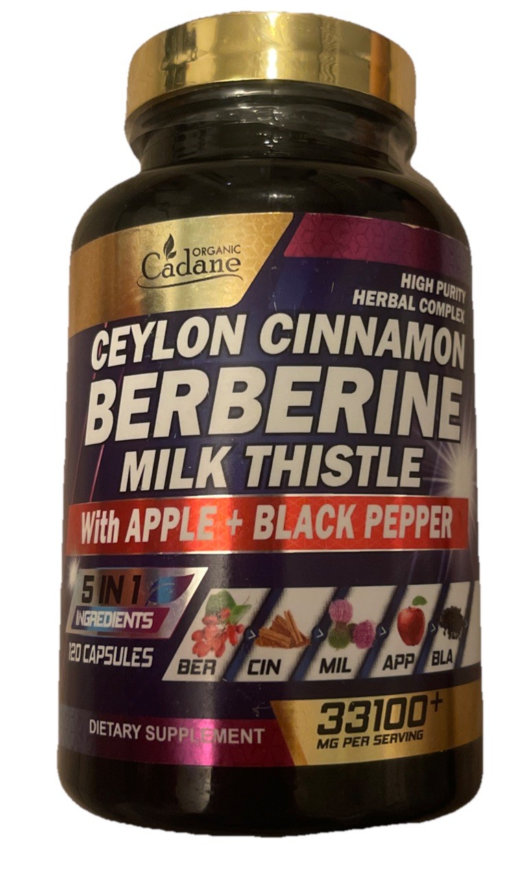 Organic Cadane Berberine Supplement 33100Mg Ceylon Cinnamon milk thistle 5 in 1