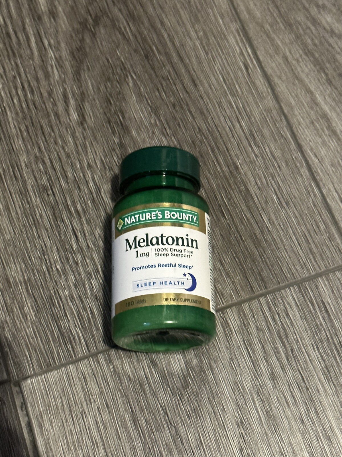 Nature’s Bounty Melatonin, 100% Drug Free Sleep Aid, 180 Tablets