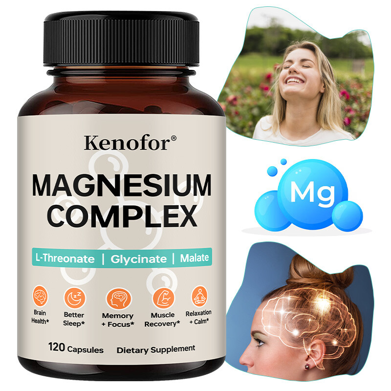 Magnesium Complex – L-Threonate, Glycinate, Malate – Brain Health, Sleep, Calm