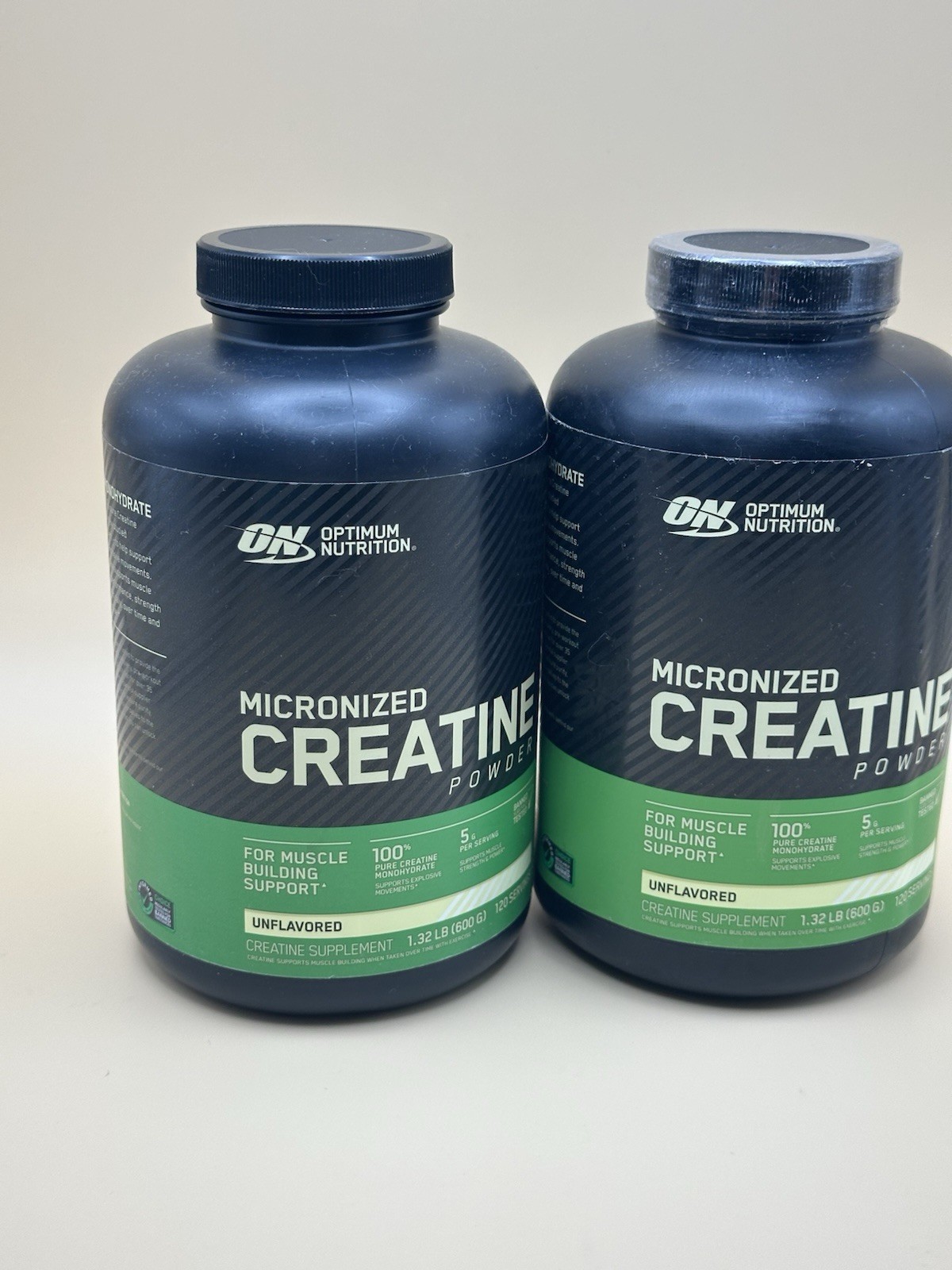 2X Micronized Creatine Powder, Unflavored, 1.32 lb (600 g)