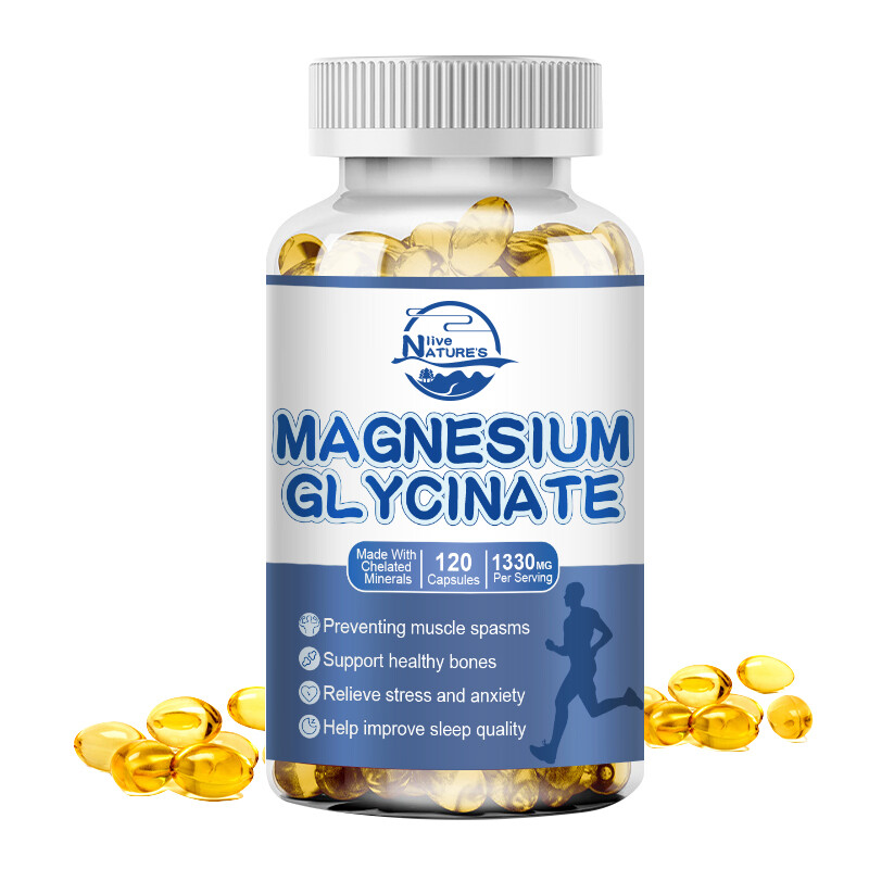 Magnesium Glycinate 1330mg 120 Capsules Highest Potency Buffered & Chelated NEW