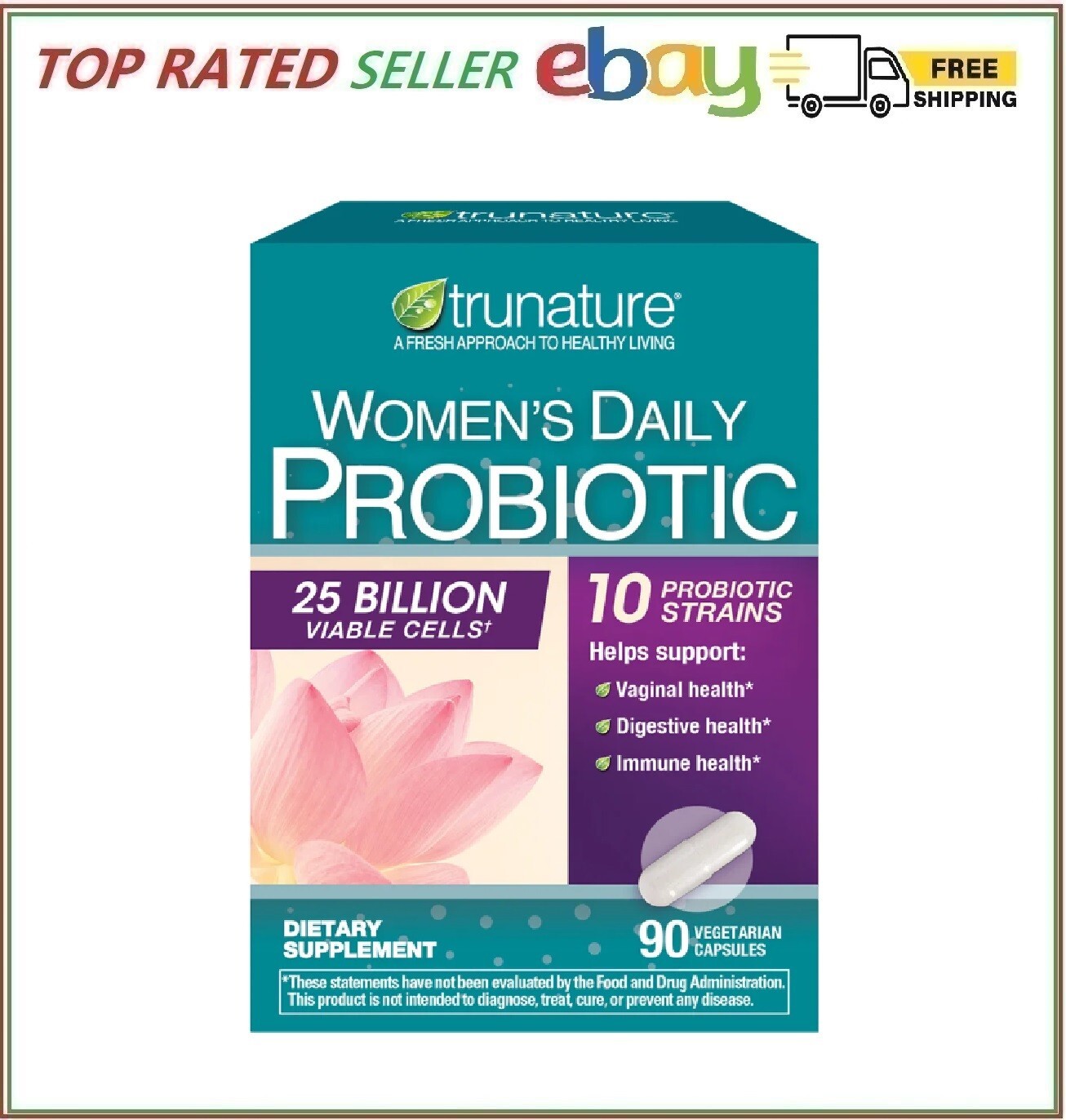 trunature Women’s Daily Probiotic, 90 Vegetarian Capsules