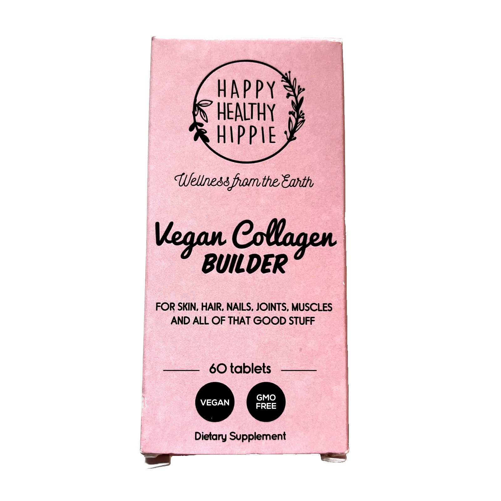 Happy Healthy Hippie Vegan Collagen Builder Hair, Skin, Nails, Joints, Muscles