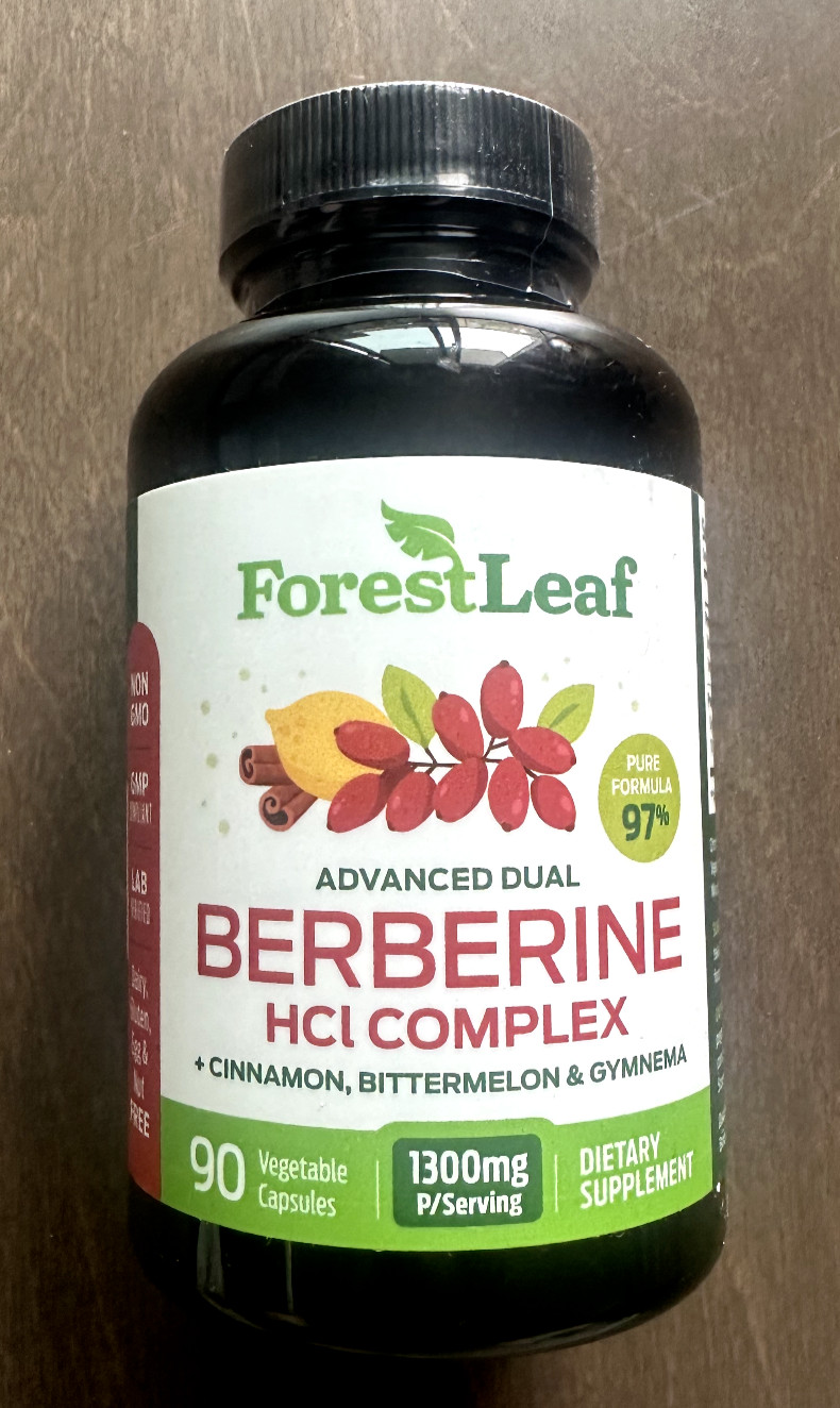 Advanced Dual Berberine HCI Complex Cinnamon Bittermelon NON-GMO GF 90 ct