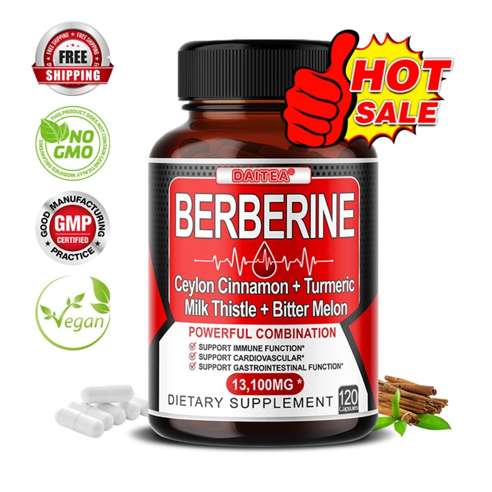 BERBERINE Support Gastrointestinal and Healthy Cholesterol Level Immune Booster
