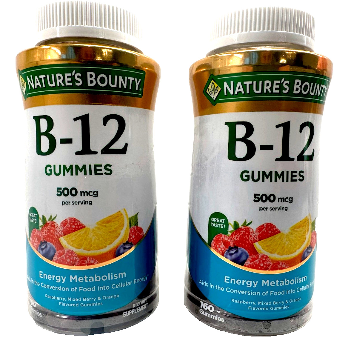 Nature’s Bounty Vitamin B12 Energy Health Gummies, 160 CT  (2Pack) exp9/25