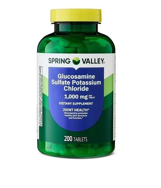 Spring Valley Glucosamine Sulfate Potassium Chloride Tablets 1,000 mg 200 Count