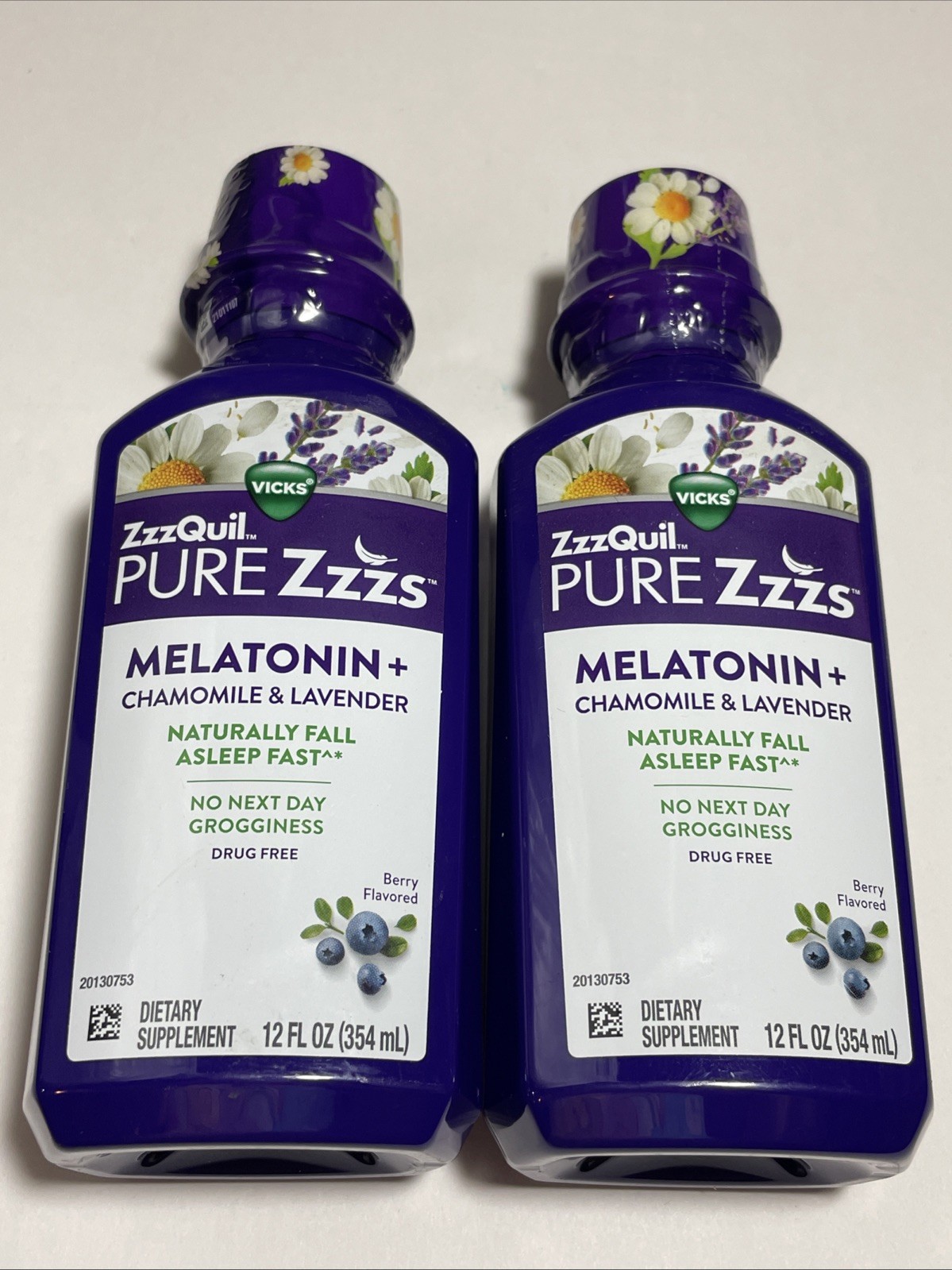 (2 BOTTLE) Vicks ZzzQuil Pure Zzzs Melatonin+ 354mlEACH EXP:7/26