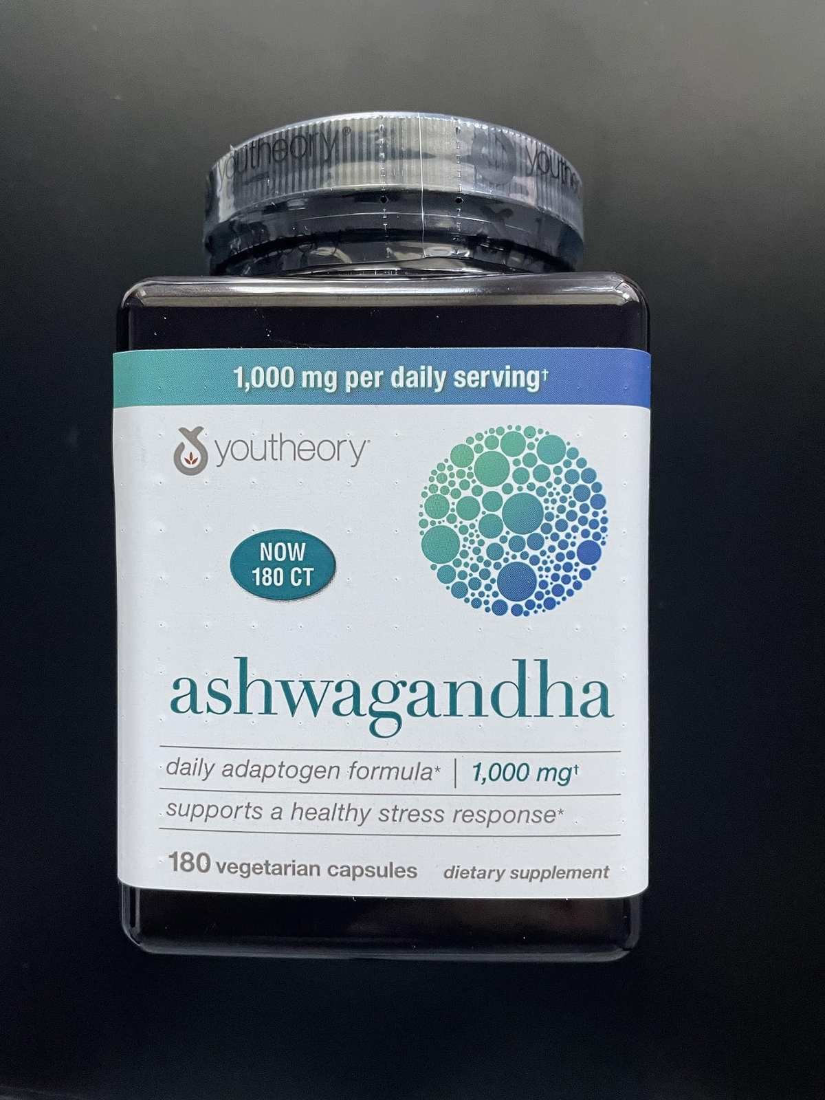 Youtheory Ashwagandha 1000mg with KSM-66 – Helps Support a Healthy Stress
