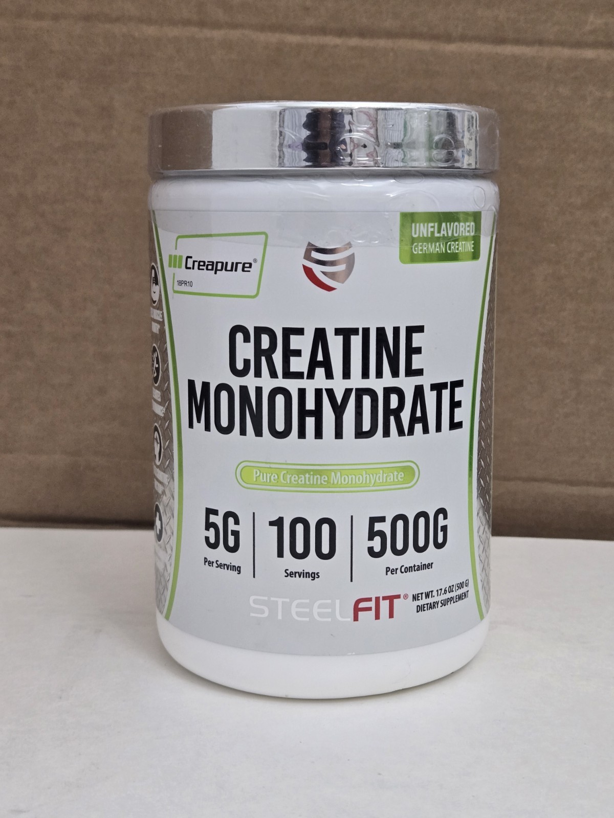 Creapure Creatine Monohydrate Powder German Micronized Powder 100 Servings 500g