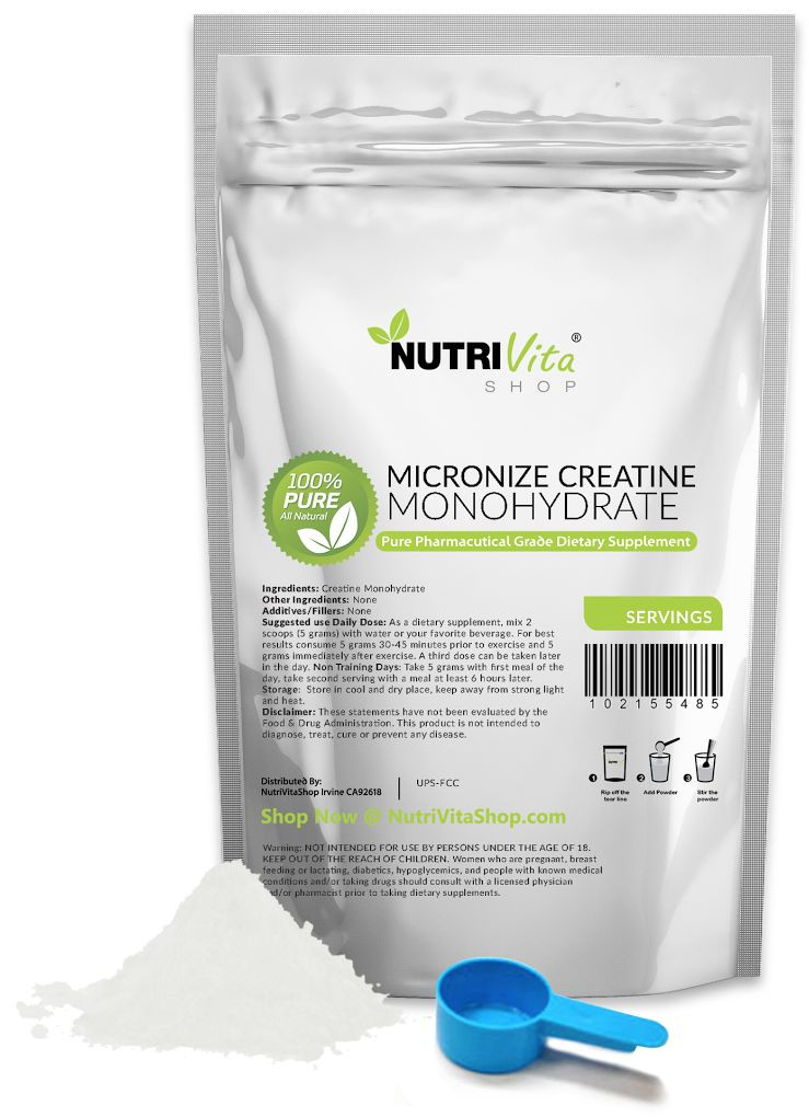 2.2lb New Micronized Creatine Monohydrate Powder Pharmaceutical Kosher USP Grade