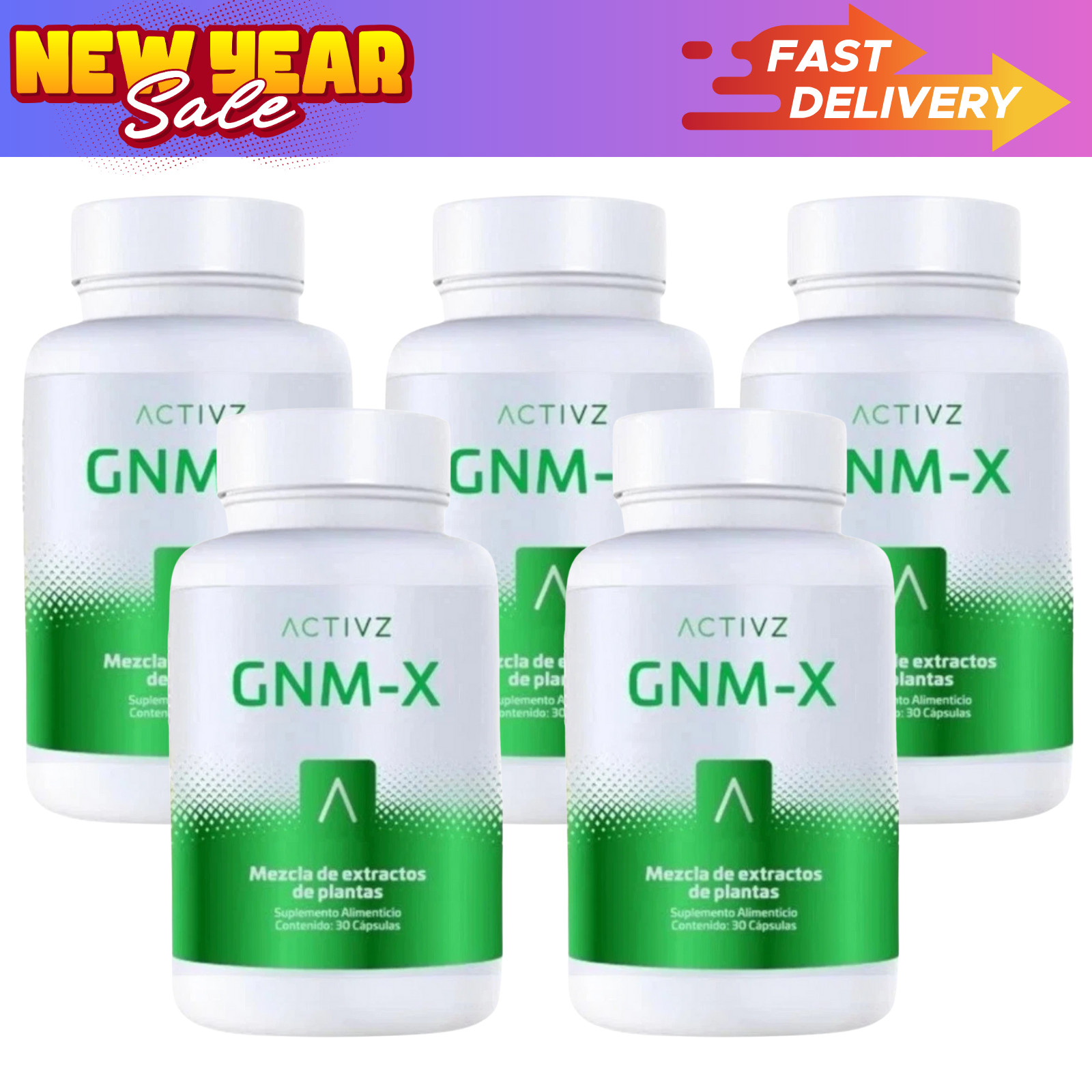 5 Pack ACTIVZ GNM-X – Nrf2 Activator for Genetic Cellular Defense and Well-Being