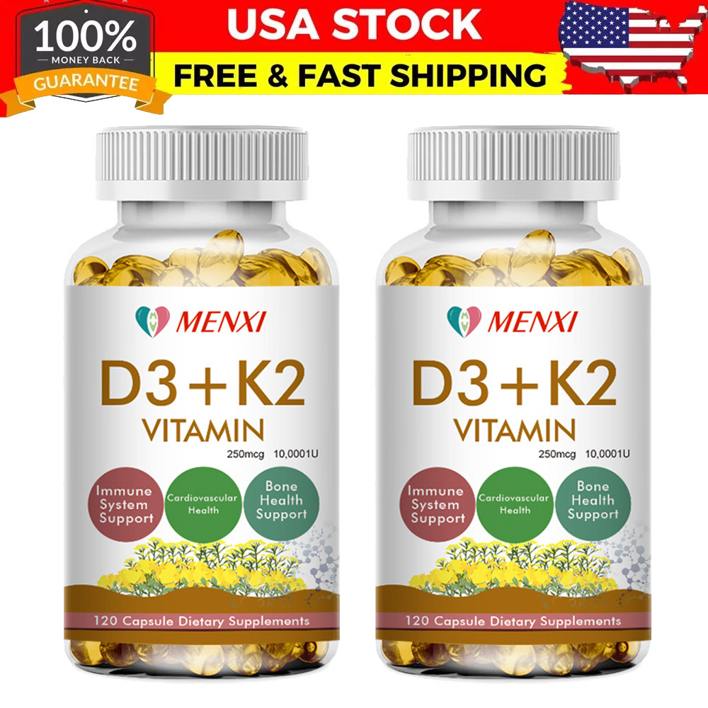 Vitamin K2 with D3 Extra Strength Supplement for Immunity Heart & Bone Health