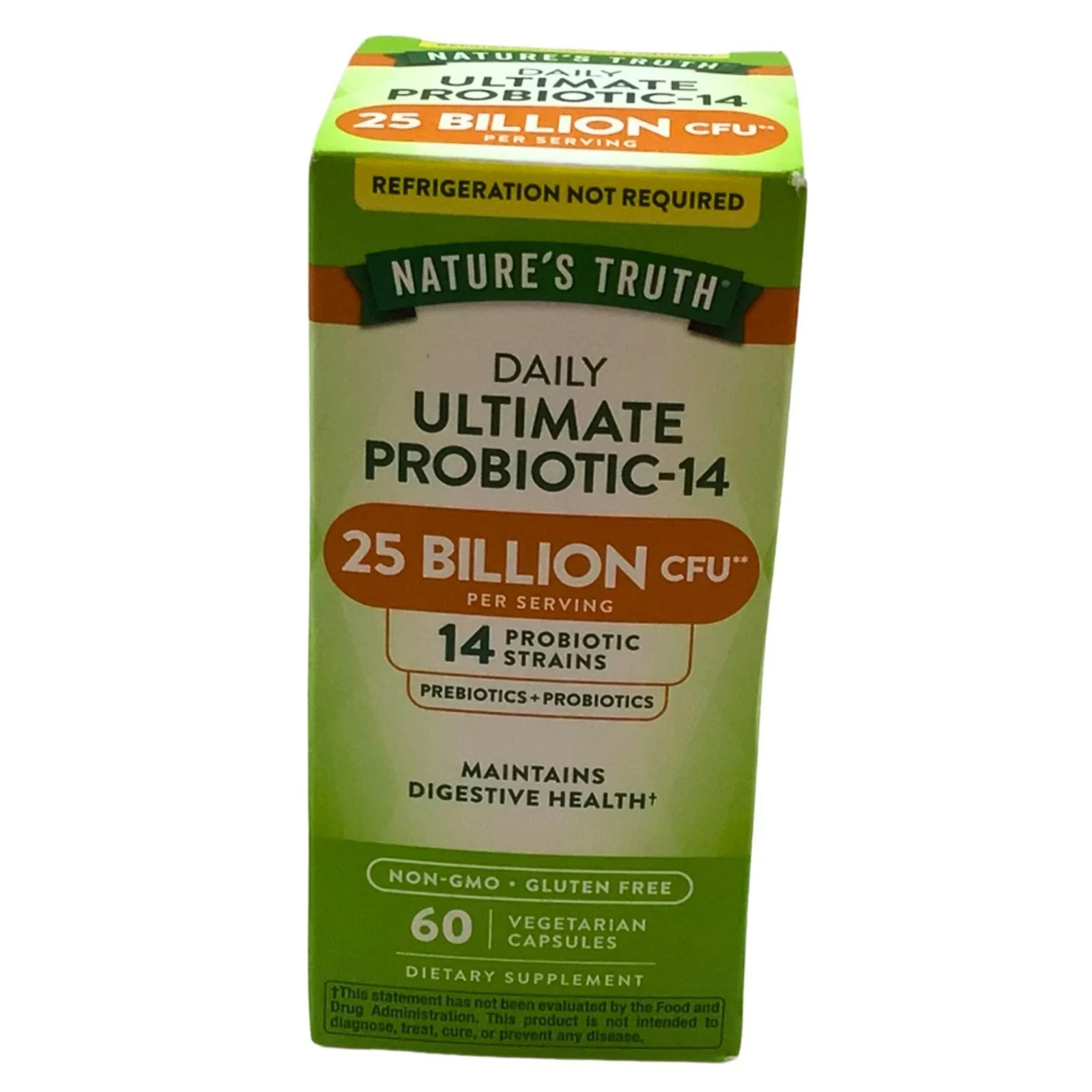Nature’s Truth Daily Ultimate Probiotic-14 25 Billion CFU 60 Ct Exp 04/26
