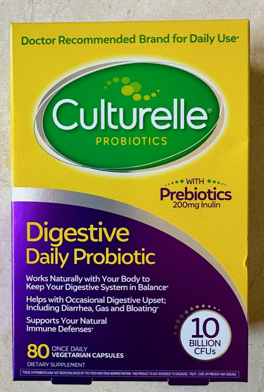 Culturelle Digestive Health Probiotic, 80 Vegetarian Capsules