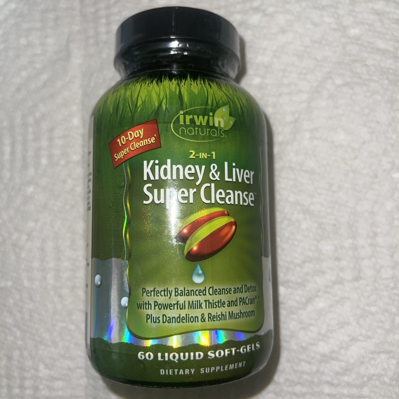 Irwin Naturals 2-in-1 Kidney & Liver Super Cleanse Dietary Supplement -60Count
