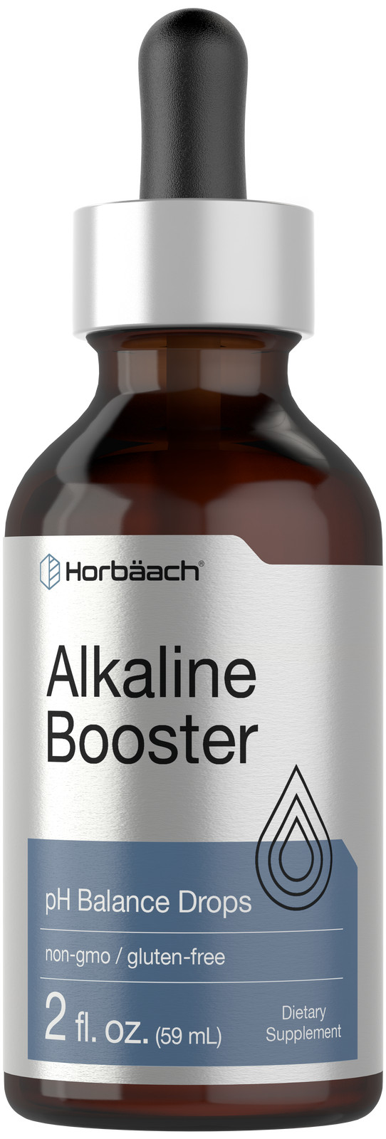 Alkaline Booster Drops | 2 FL Oz | pH Balance Liquid | Non-GMO | by Horbaach
