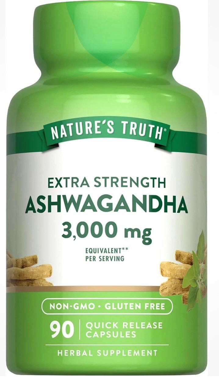 Ashwagandha Capsules 3000mg | 90 Count, Non-GMO, Gluten Free | Exp 08/27