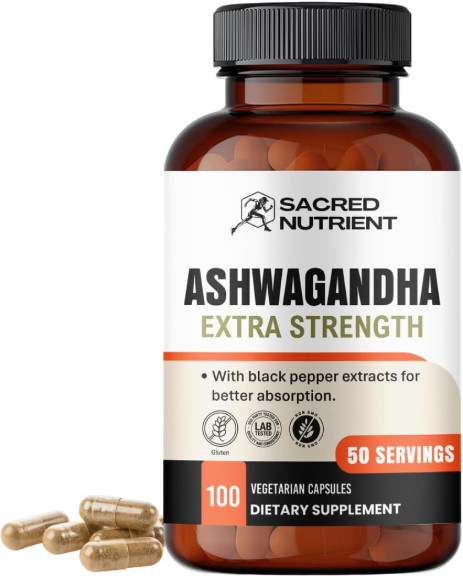 Ashwagandha 100 Capsules/300mg ea.– Natural Supplement