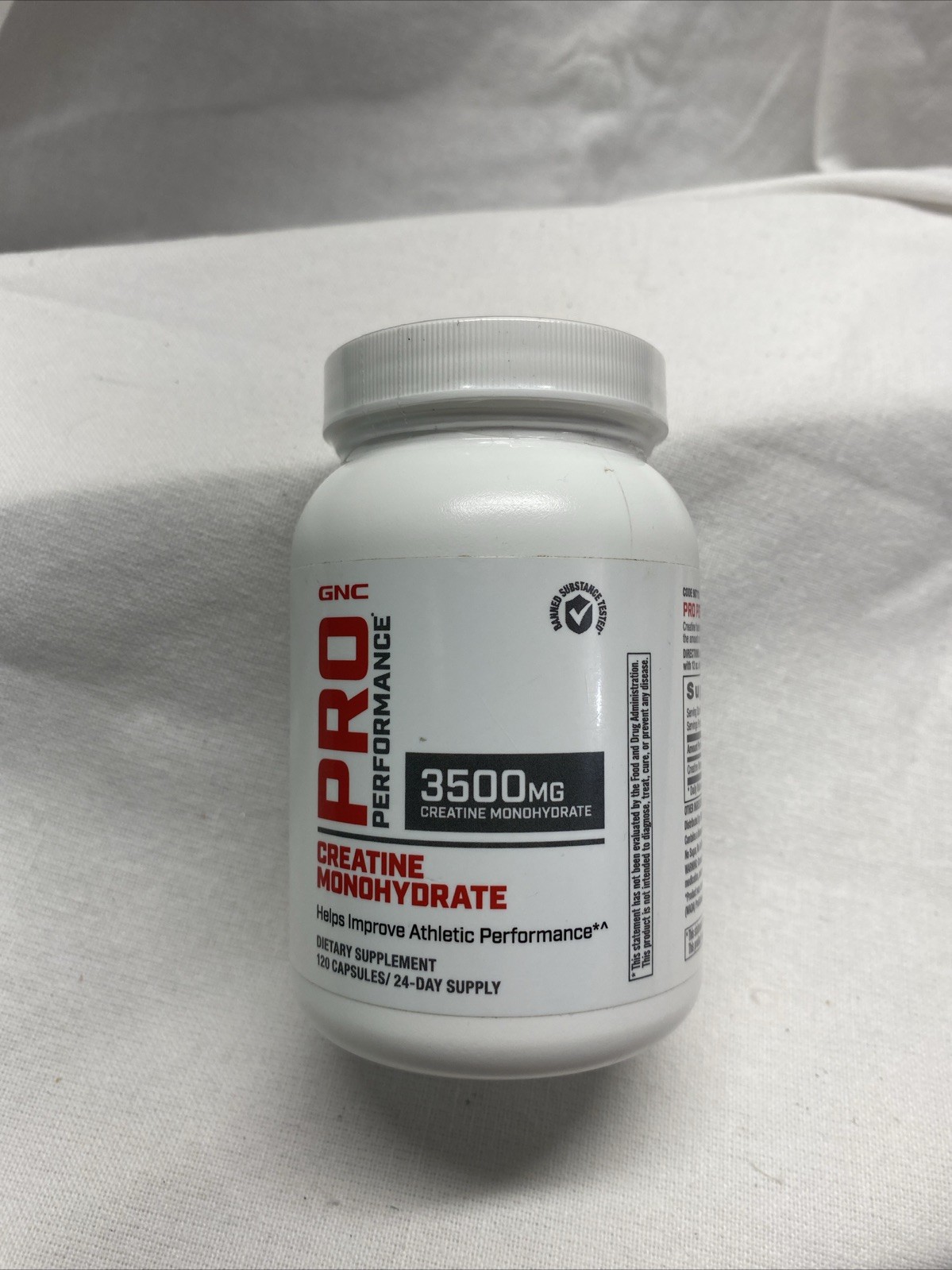 GNC Pro Performance Creatine Monohydrate Pills 3500Mg, 120 Caps Read (52)