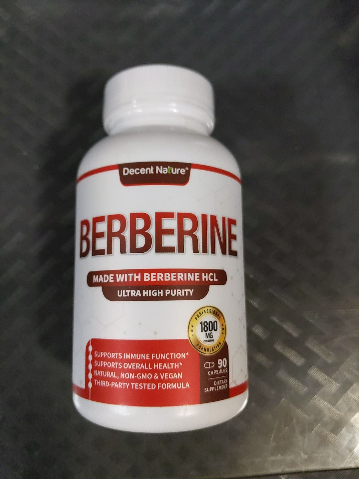 Berberine Supplement 1800mg – Premium Berberine HCl 97% 90 Caps Exp 01/2029 #L24