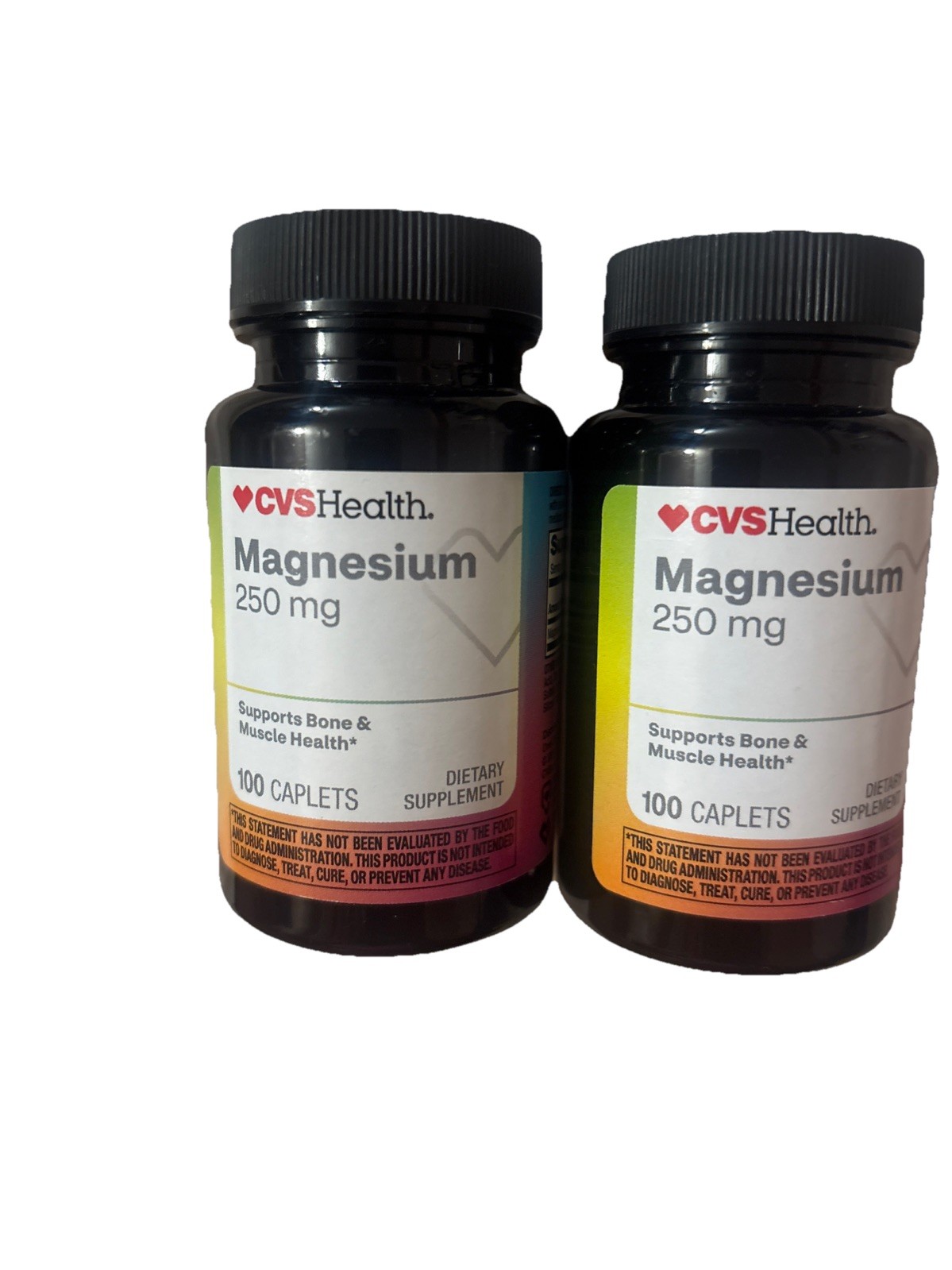 Lot 2 X Magnesium 250mg Bone & Muscle Health 100 Caplets