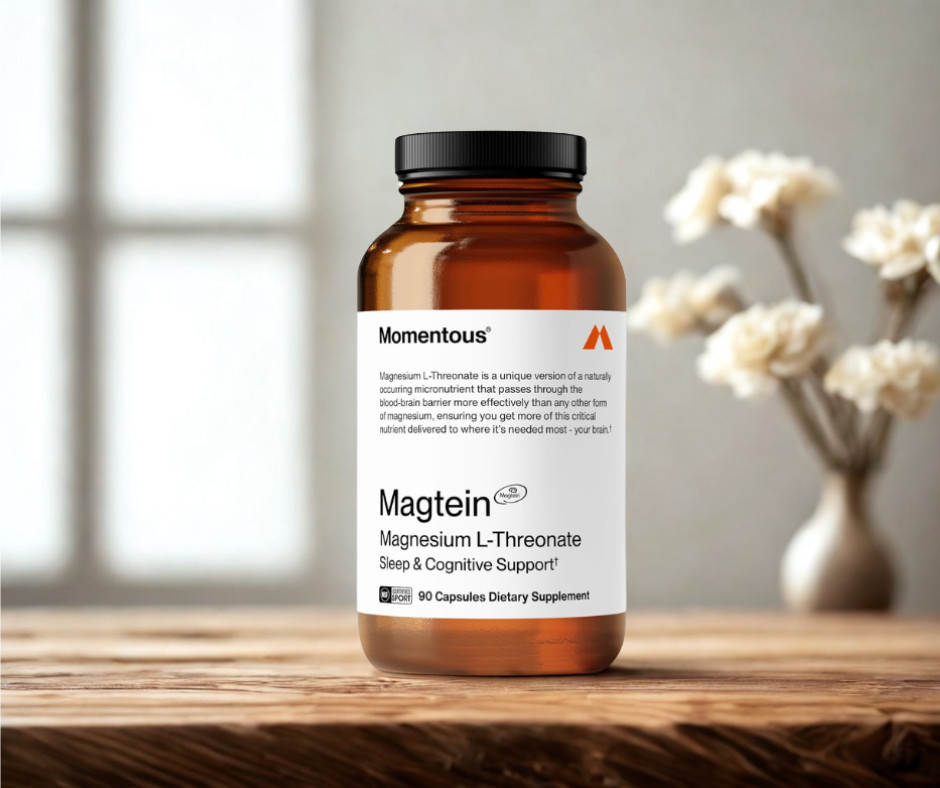 Momentous Magtein Magnesium – 145mg, 30 Servings – Brain & Cognitive Support