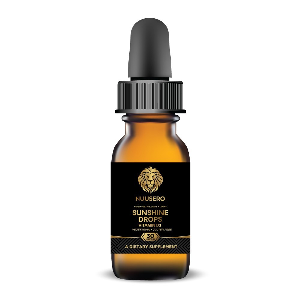 Nuusero Vitamin D3 Liquid 10,000 IU High Potency Immune, Bone & Heart Support