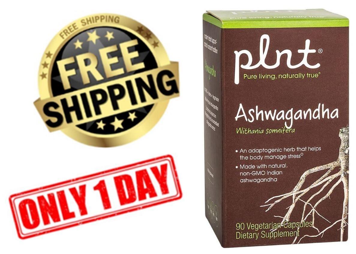 plnt Ashwagandha – 380mg per serving (90 veggie capsules) EXP 07/26