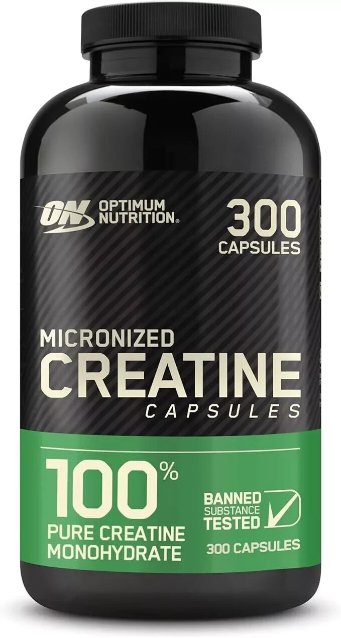 Optimum Nutrition 100% Pure Micronized 2500mg Creatine Monohydrate 300 Capsules
