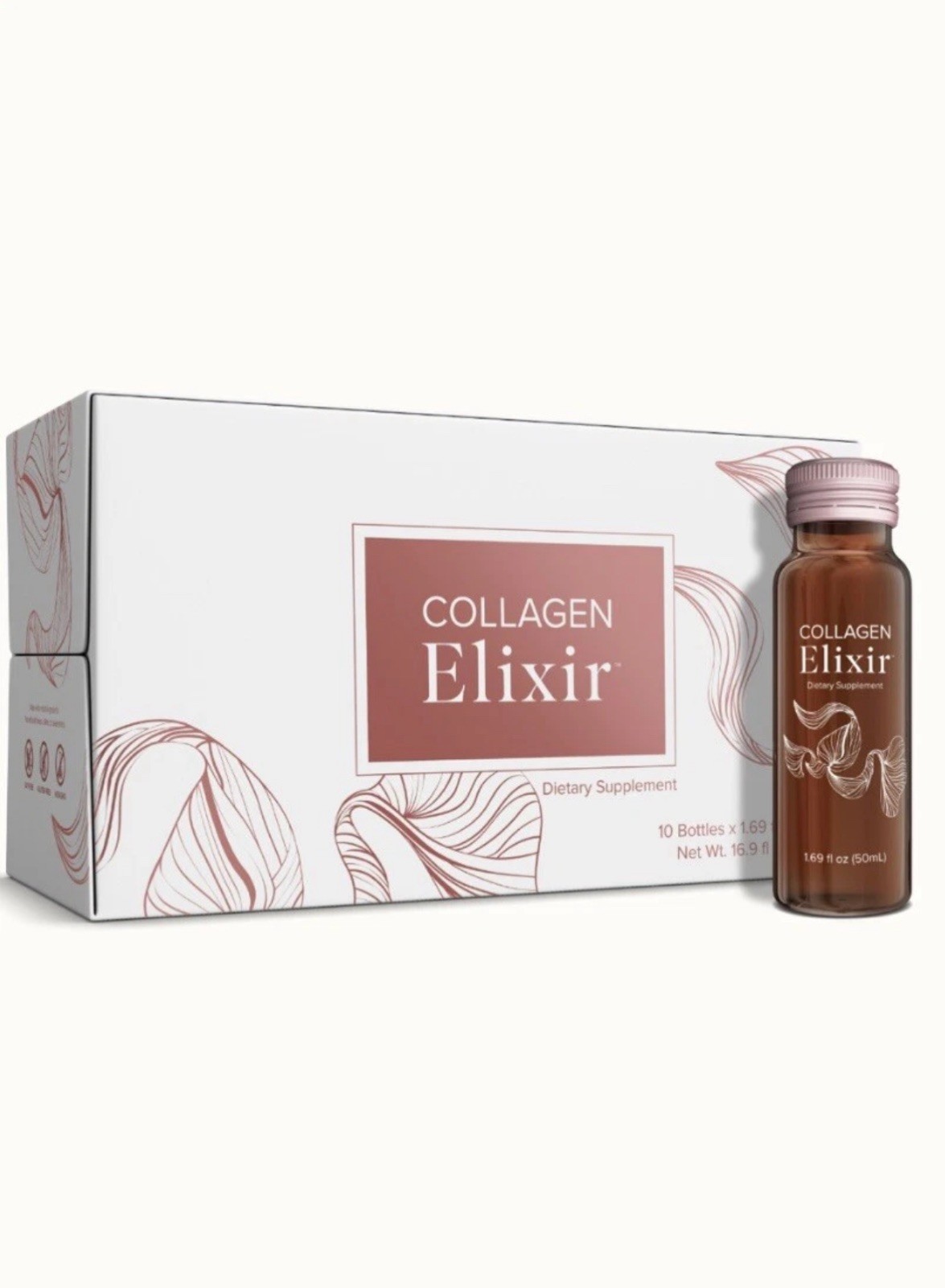 Isagenix Collagen Elixir Marine Collagen 10 ct Bottles 1.69 fl oz Free Shipping